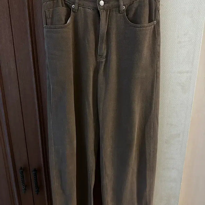 [SOLD OUT] 노웈 straight cotton pants (beige) 0