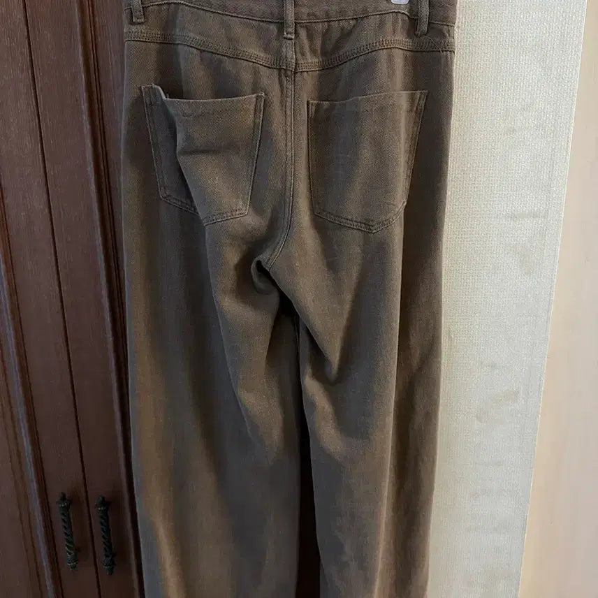 [SOLD OUT] 노웈 straight cotton pants (beige) 0