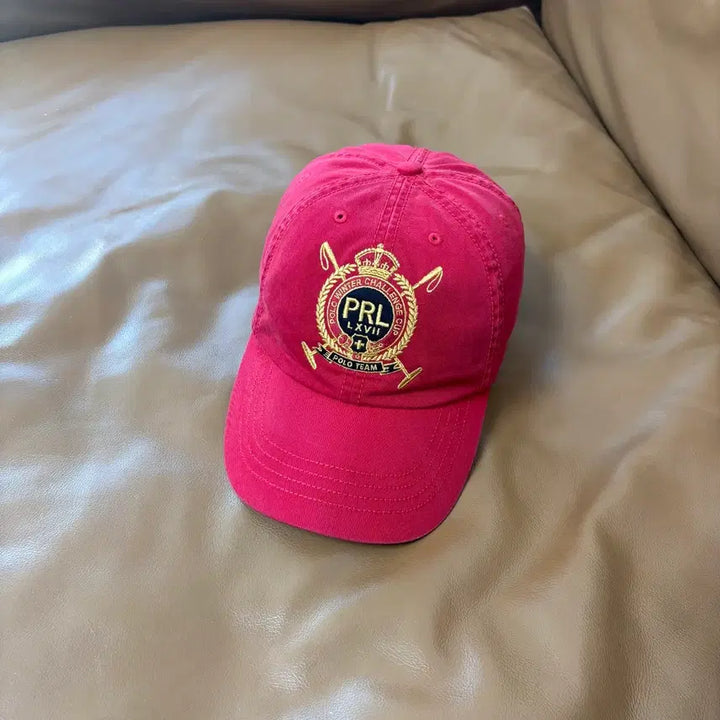 [SOLD OUT] POLO 폴로 랄프로렌 6패널 볼캡 모자 레드 윈터 챌린지 컵 팀 레드