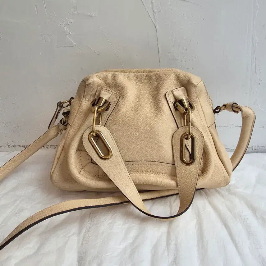 [BUNJANG] Chloé Paraty Small Shoulder Bag Ivory / 끌로에 파라티 스몰 숄더백 아이보리