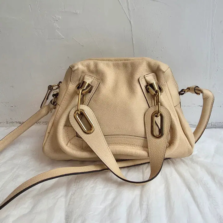 [BUNJANG] Chloé Paraty Small Shoulder Bag Ivory / 끌로에 파라티 스몰 숄더백 아이보리