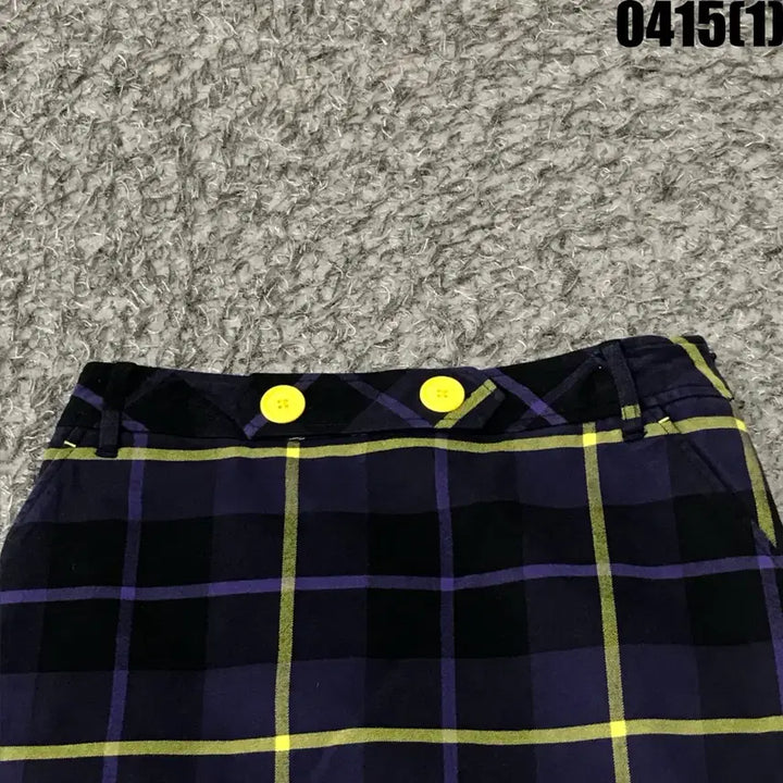 [BUNJANG] Le Coq Sportif Checkered Mini Skirt / 르꼬끄 체크 미니스커트 퍼플 스커트