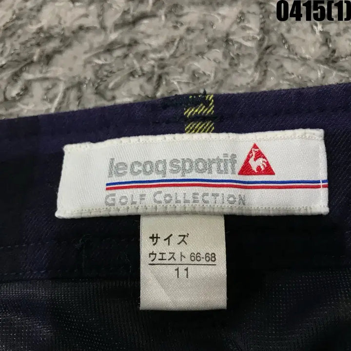 [BUNJANG] Le Coq Sportif Checkered Mini Skirt / 르꼬끄 체크 미니스커트 퍼플 스커트