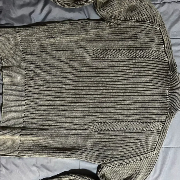[BUNJANG] Elmood Piece Dyed Knit Zip-up Beige / 엘무드 피스 다이드 니트 집업 베이지 (48)