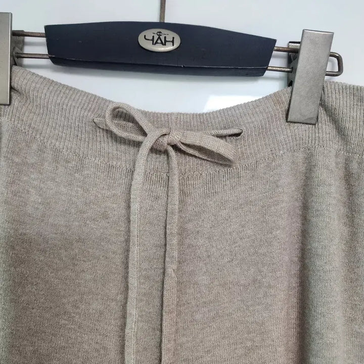 [BUNJANG] Beige Knit Wide Pants / 베이지 니트 와이드 팬츠(새옷)