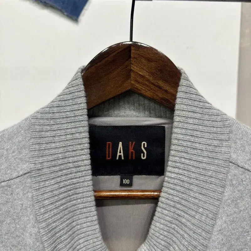 [SOLD OUT] (100) 닥스 캐주얼 클래식 스트라이프 반집업 울 니트