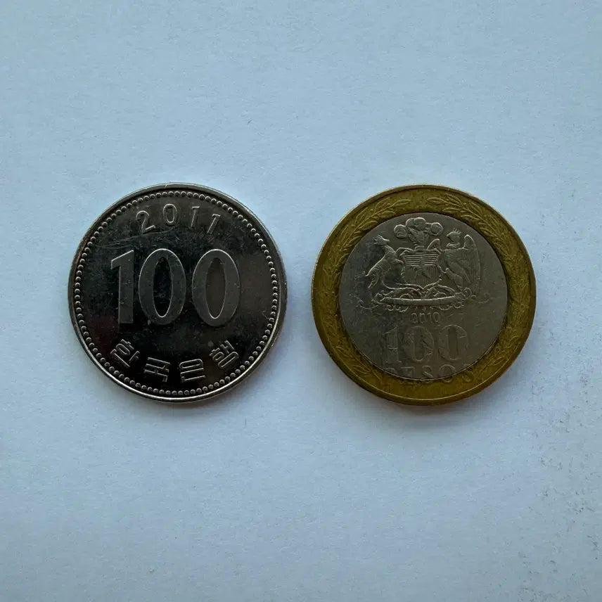 [BUNJANG] Chile 100 Pesos Bimetallic Coin / 2010년 칠레 100페소 바이메탈 동전 S1787