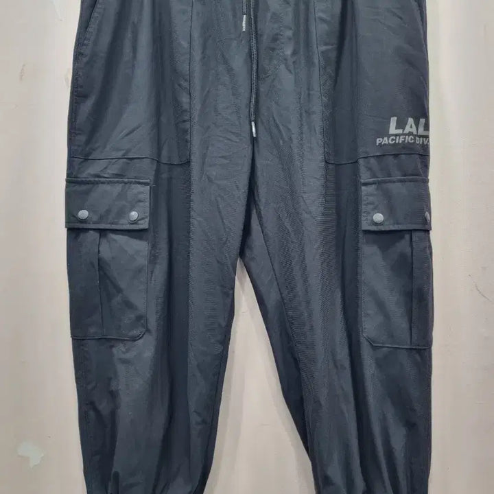 [BUNJANG] LAL Black Cargo Jogger Pants / LAL 블랙 카고 조거 팬츠 칠부바지 34