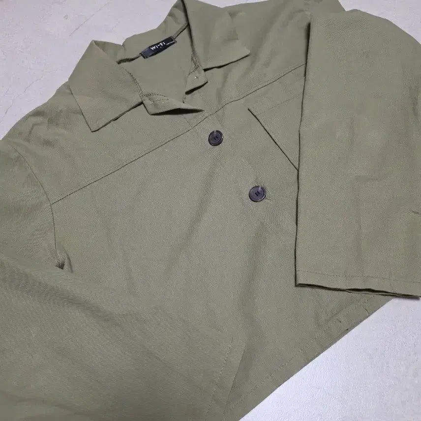 [BUNJANG] Cotton Short Jacket / 코튼 숏 자켓 카키색상
