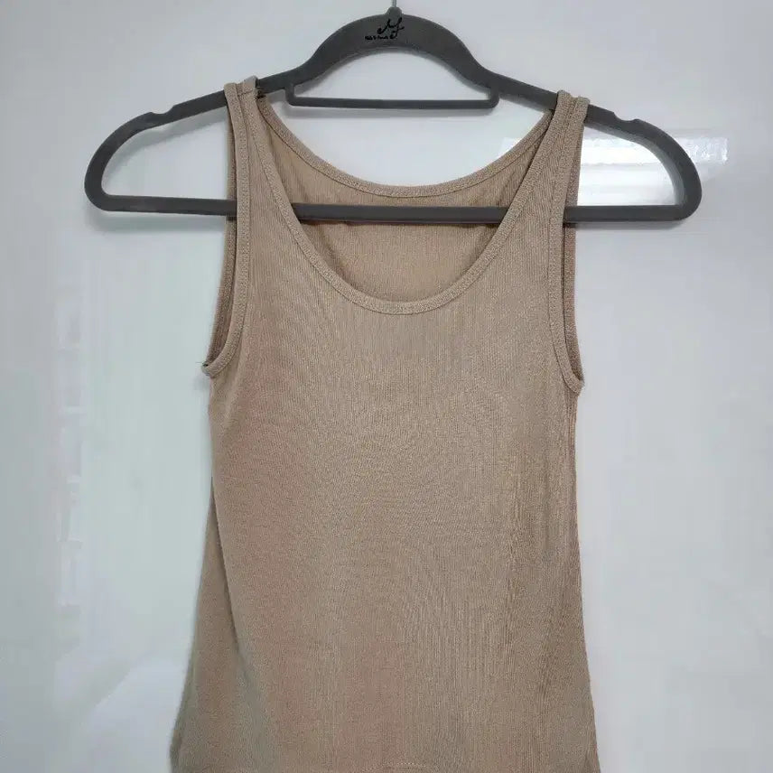 [SOLD OUT] 베이지 골지 나시 S