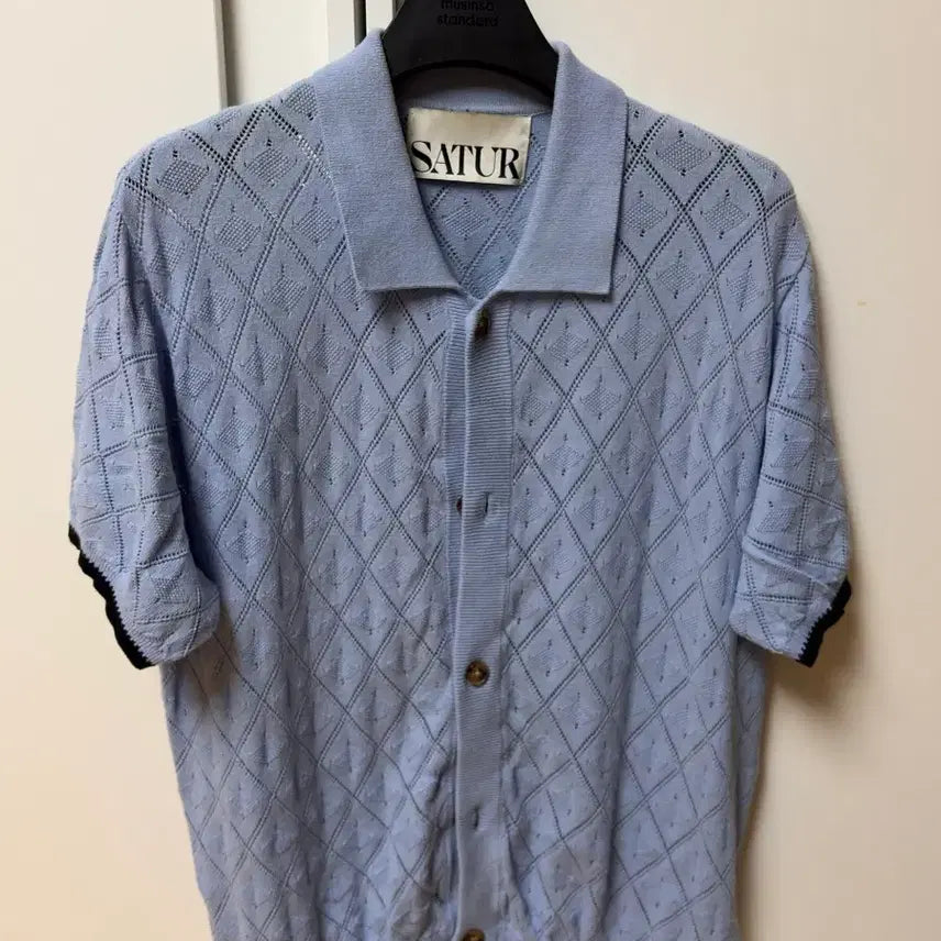 [BUNJANG] Setter Crochet Short Sleeve Knit Top / 세터 크로셰 반팔니트