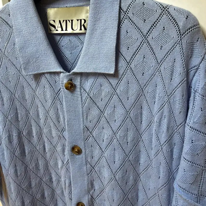 [BUNJANG] Setter Crochet Short Sleeve Knit Top / 세터 크로셰 반팔니트
