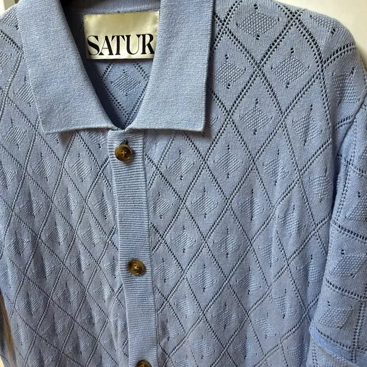 [BUNJANG] Setter Crochet Short Sleeve Knit Top / 세터 크로셰 반팔니트