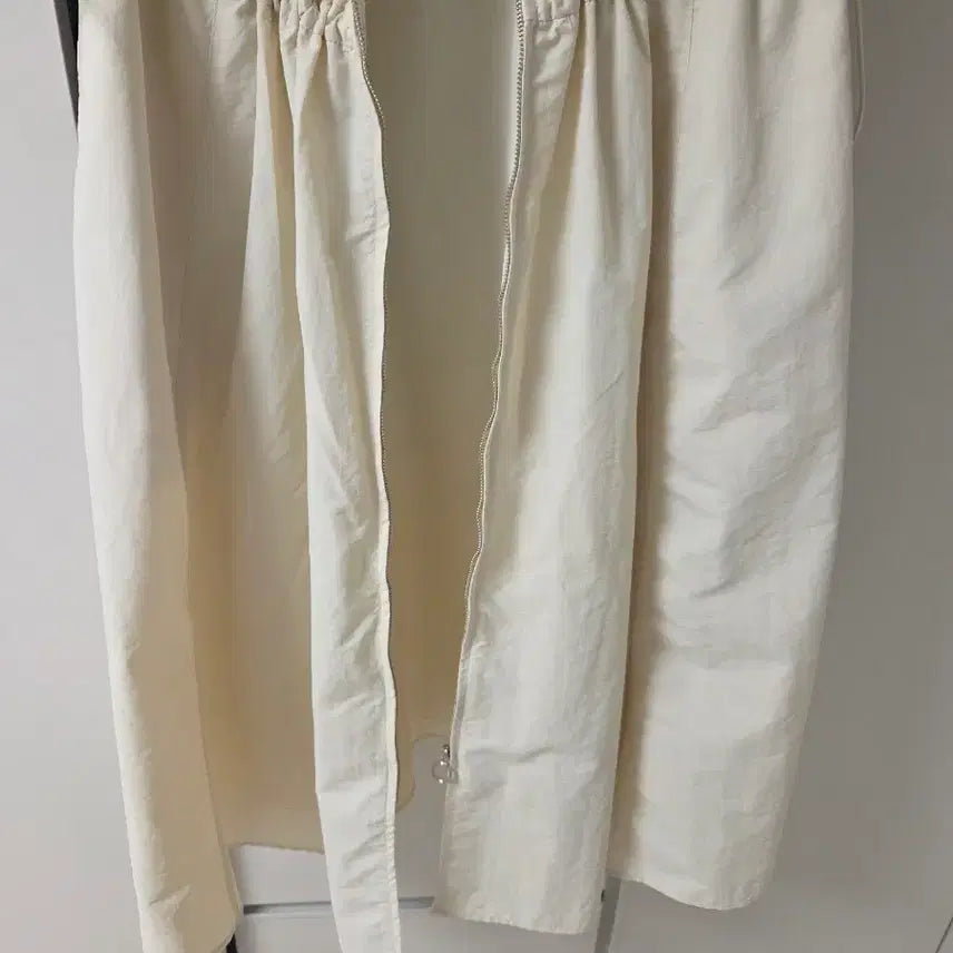 [BUNJANG] Ivory Puff Sleeve Long Dress / 아이보리 퍼프 블라우스 롱 원피스