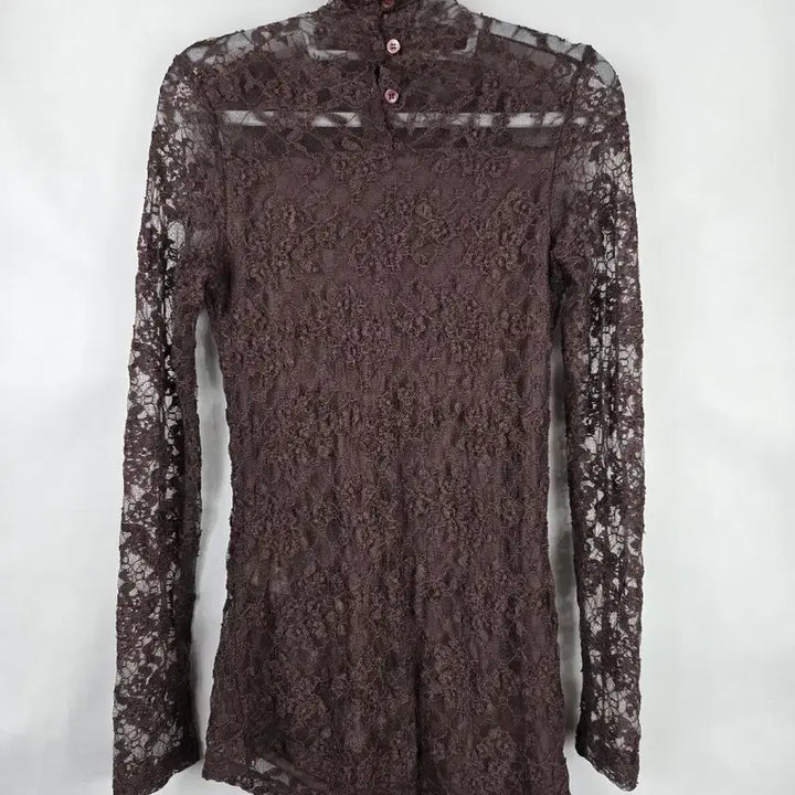 [SOLD OUT] [무료배송]도호 85-96-155 여성 전체 레이스 스판 반목 블라우스