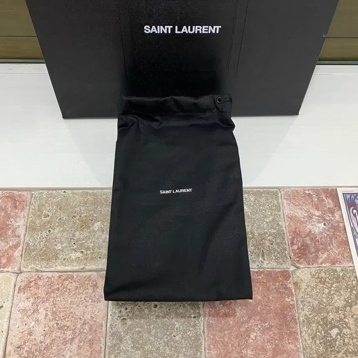 [BUNJANG] Saint Laurent Long Wallet Box Set / 생로랑 장지갑 박스 + 더스트 + 쇼핑백