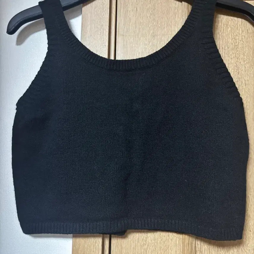 [BUNJANG] Knit Bustier Vest / 니트 뷔스티에 베스트