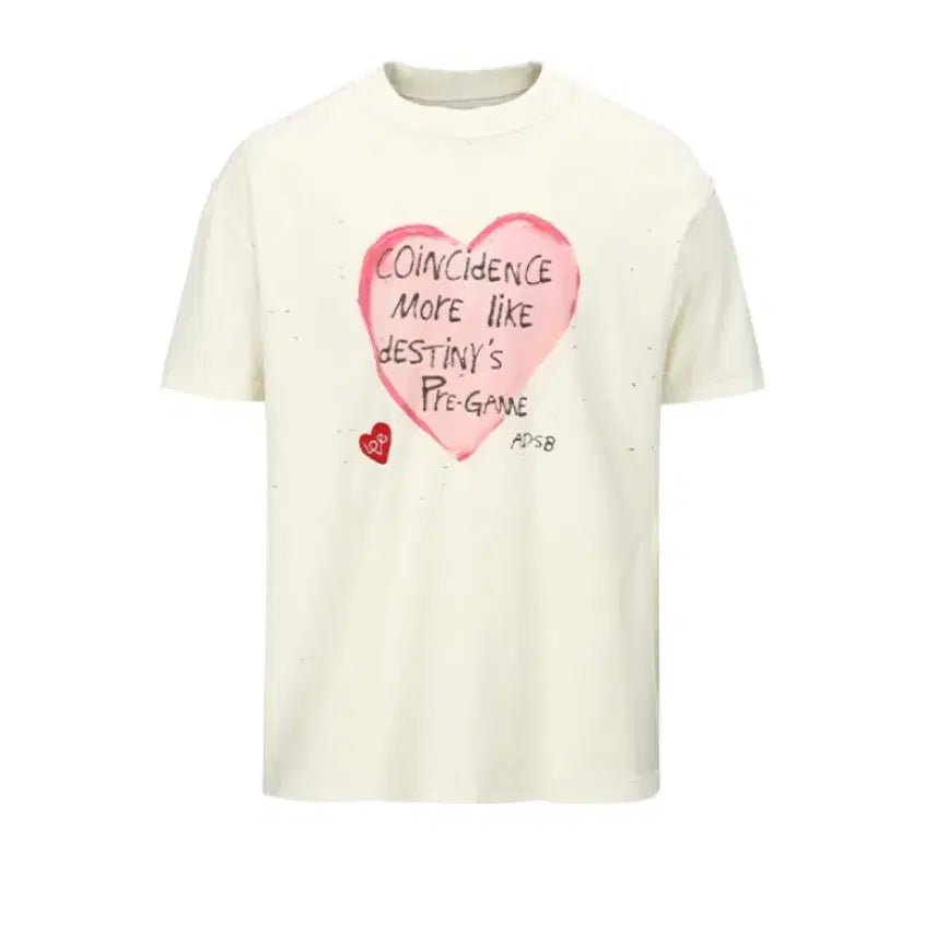 [SOLD OUT] 앤더슨벨 유니섹스 하트 메세지 티셔츠 xs