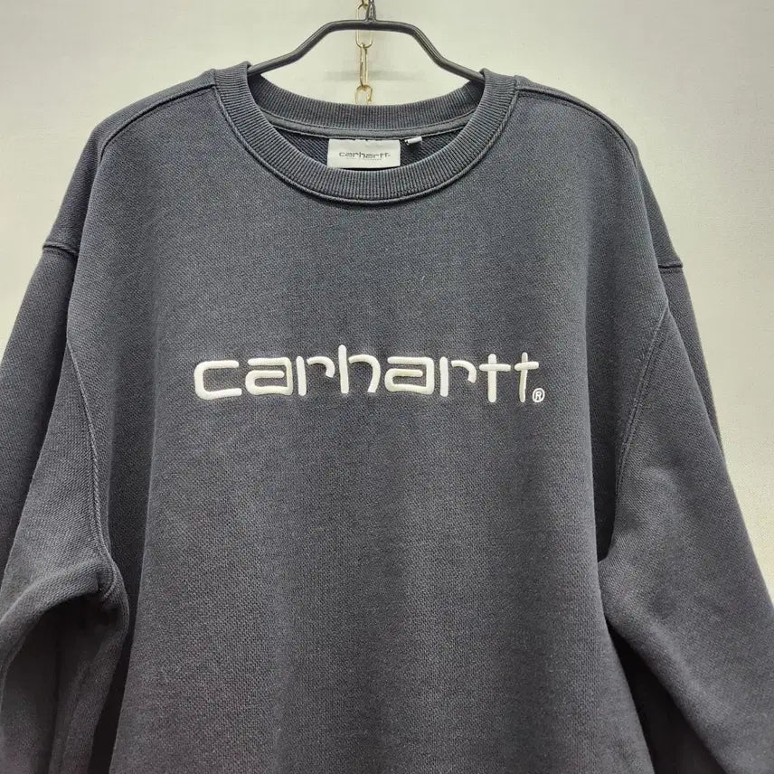 [BUNJANG] Carhartt WIP Big Logo Embroidered Sweatshirt / 칼하트 WIP 빅로고 자수 스웻 맨투맨 L(XL)