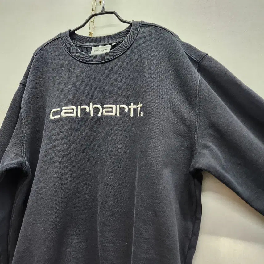 [BUNJANG] Carhartt WIP Big Logo Embroidered Sweatshirt / 칼하트 WIP 빅로고 자수 스웻 맨투맨 L(XL)
