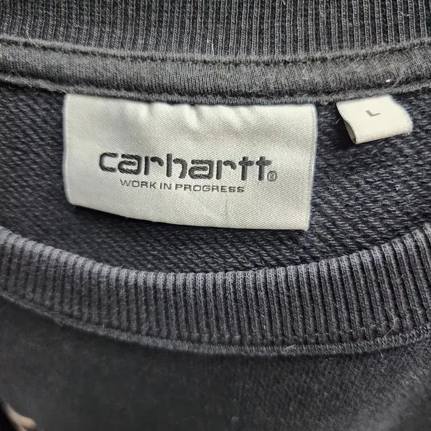 [BUNJANG] Carhartt WIP Big Logo Embroidered Sweatshirt / 칼하트 WIP 빅로고 자수 스웻 맨투맨 L(XL)