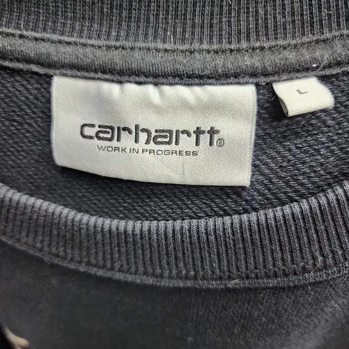 [BUNJANG] Carhartt WIP Big Logo Embroidered Sweatshirt / 칼하트 WIP 빅로고 자수 스웻 맨투맨 L(XL)