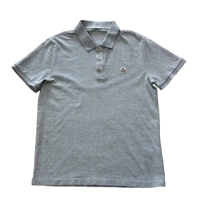 [BUNJANG] Moncler Gray Polo Shirt / M 몽클레어 그레이 카라티셔츠