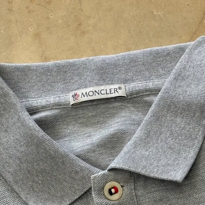 [BUNJANG] Moncler Gray Polo Shirt / M 몽클레어 그레이 카라티셔츠