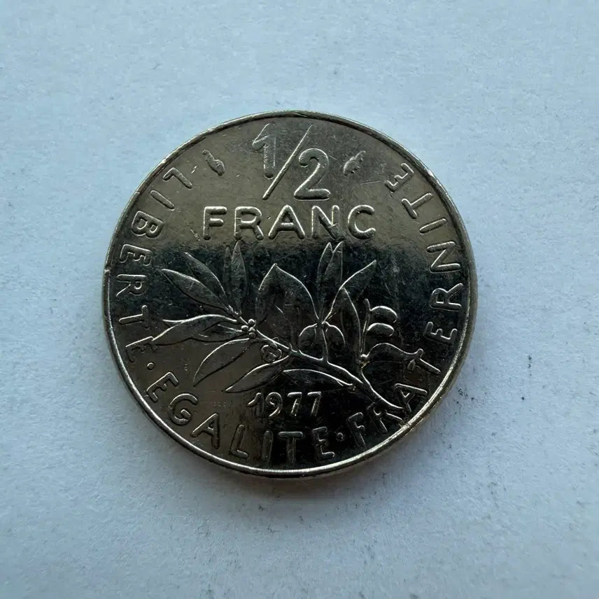 [BUNJANG] French Half Franc Coin 1977 / 1977년 프랑스 하프 프랑 동전 S1789