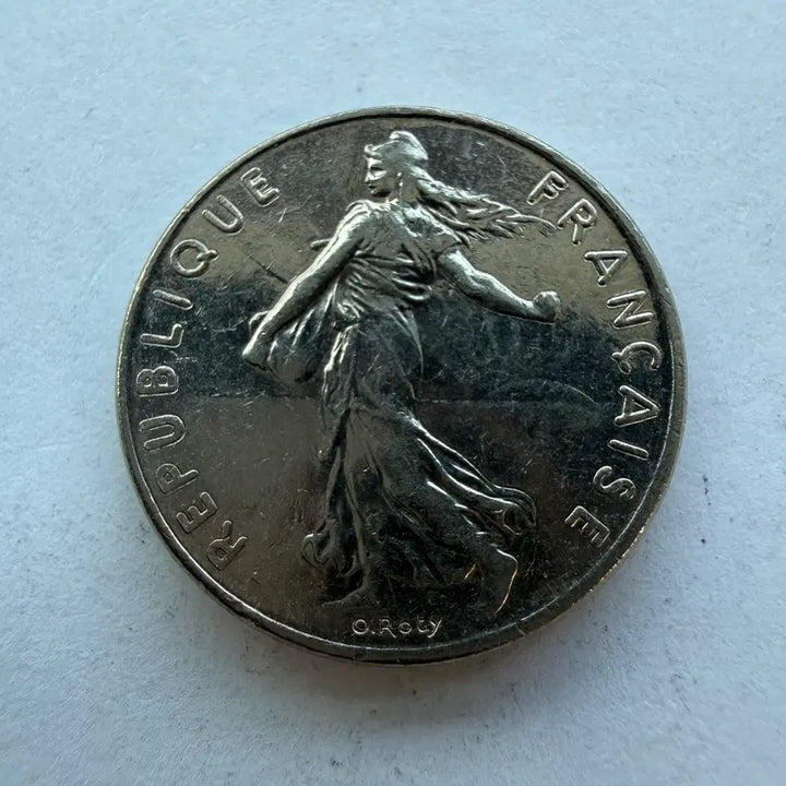 [BUNJANG] French Half Franc Coin 1977 / 1977년 프랑스 하프 프랑 동전 S1789