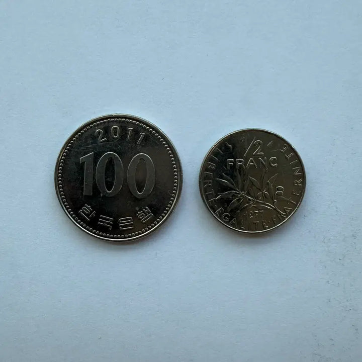 [BUNJANG] French Half Franc Coin 1977 / 1977년 프랑스 하프 프랑 동전 S1789