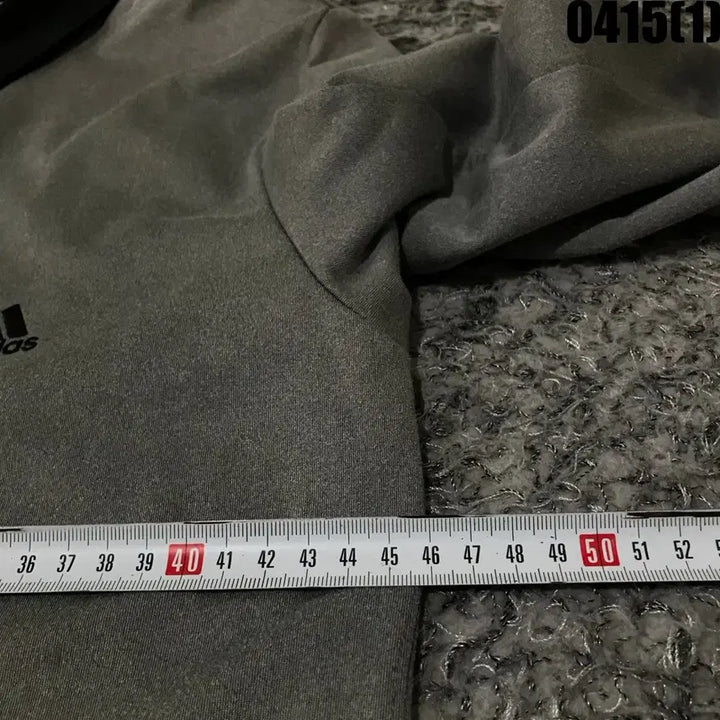 [BUNJANG] Adidas Long Sleeve Polo Shirt Gray M / 아디다스 긴팔 카라티 그레이 M