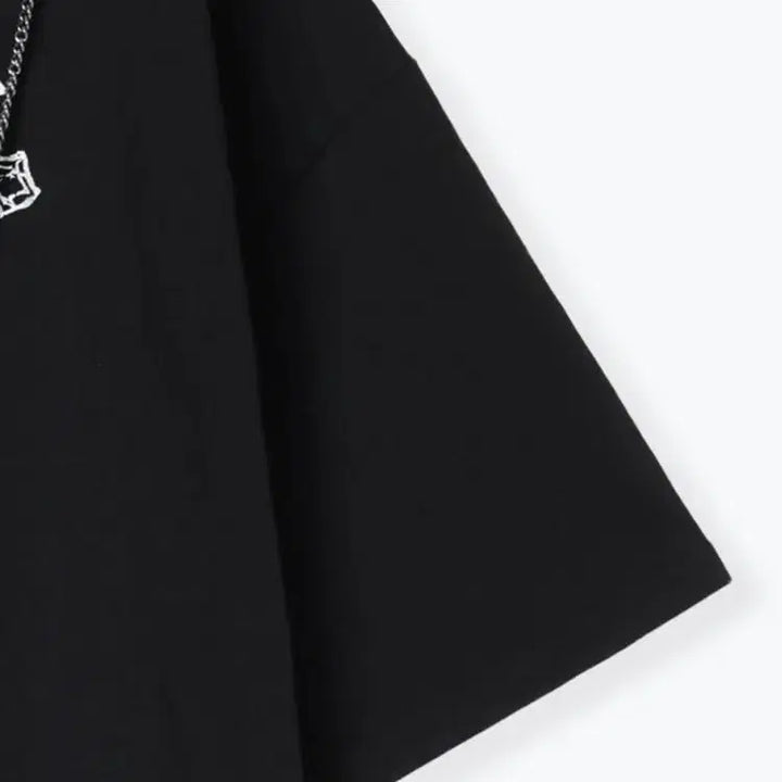 [BUNJANG] NOEMIE A-Ppeun Gom Chain Unisex Short Sleeve T-Shirt / 노에미 NOEMIE 아픈 곰 체인 남녀공용 반팔 티셔츠