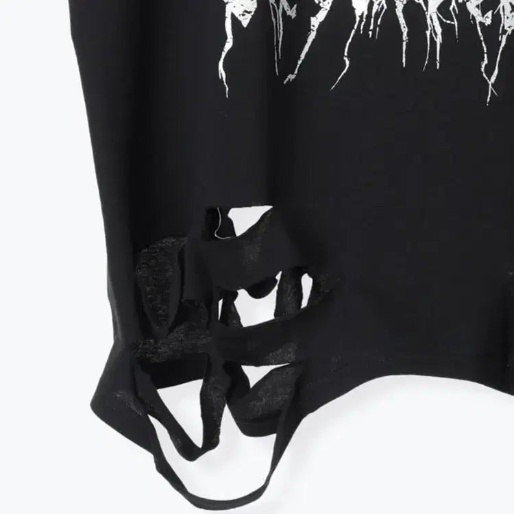 [BUNJANG] NOEMIE A-Ppeun Gom Chain Unisex Short Sleeve T-Shirt / 노에미 NOEMIE 아픈 곰 체인 남녀공용 반팔 티셔츠