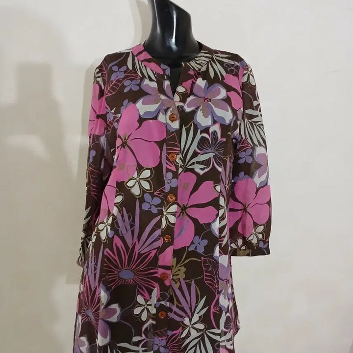 [BUNJANG] Luciano Choi Print Blouse / 루치아노최 프린트 블라우스