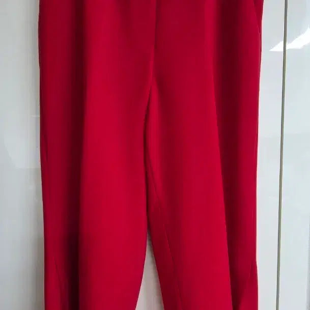 [BUNJANG] Red Wide Pants / 레드 컬러 와이드 팬츠