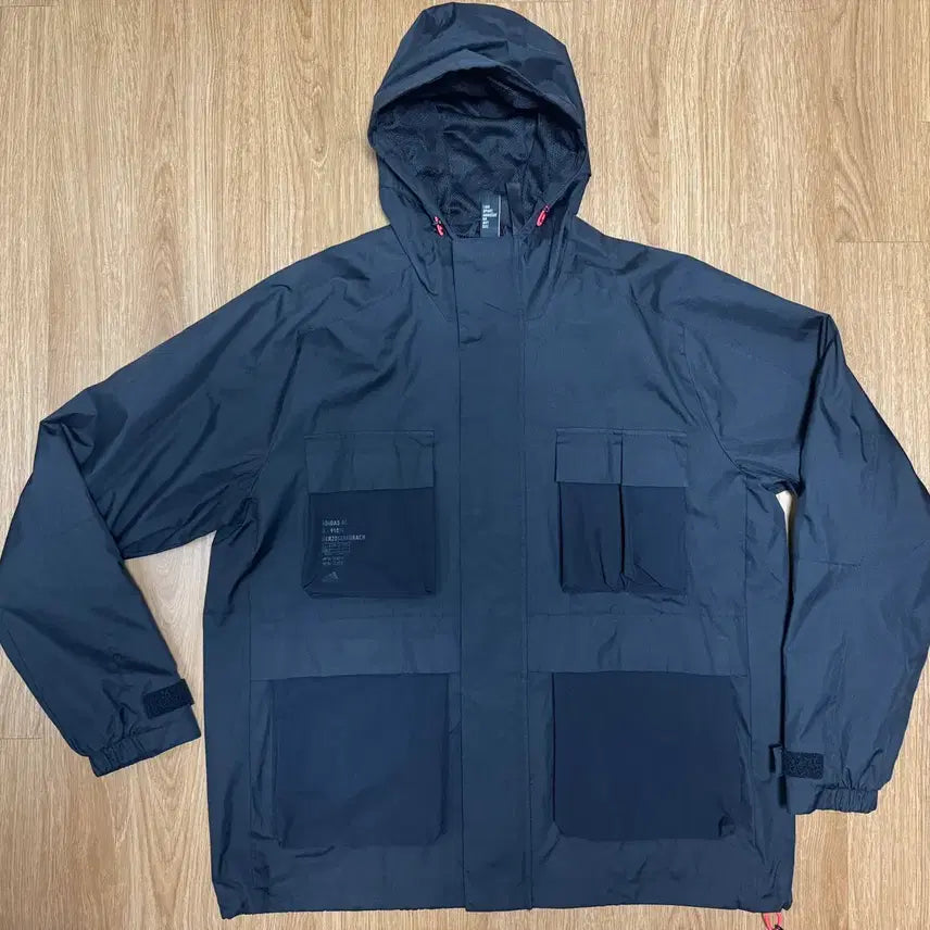 [BUNJANG] Adidas Utility Windbreaker Jacket XL Black / 아디다스 유틸리티 윈드브레이커 재킷 XL 사이즈 블랙 GF4013