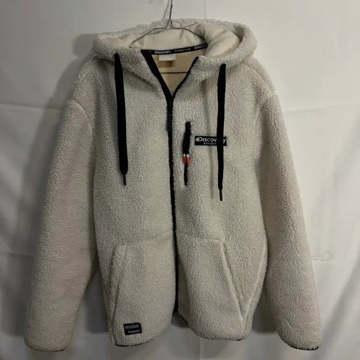 [BUNJANG] Discovery Fleece Hooded Zip-up Jacket / 디스커버리 뽀글이 후리스 후드집업