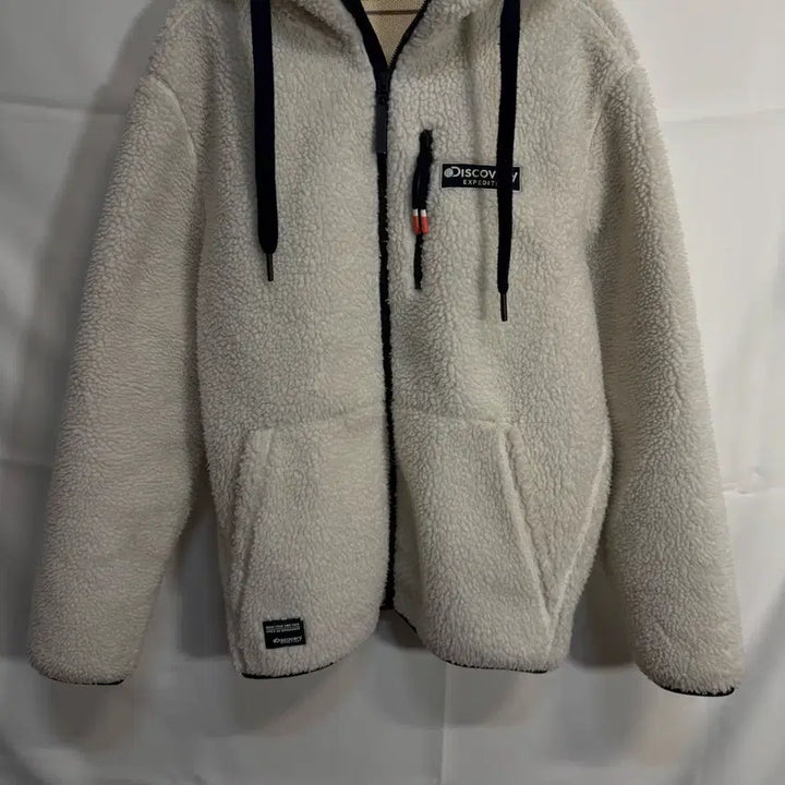 [BUNJANG] Discovery Fleece Hooded Zip-up Jacket / 디스커버리 뽀글이 후리스 후드집업