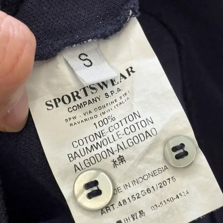 [BUNJANG] Stone Island Navy Polo T-shirt / S 스톤아일랜드 네이비 카라 반팔티셔츠
