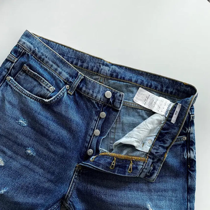 [SOLD OUT] 산드로 워시드 디스트로이드 데님