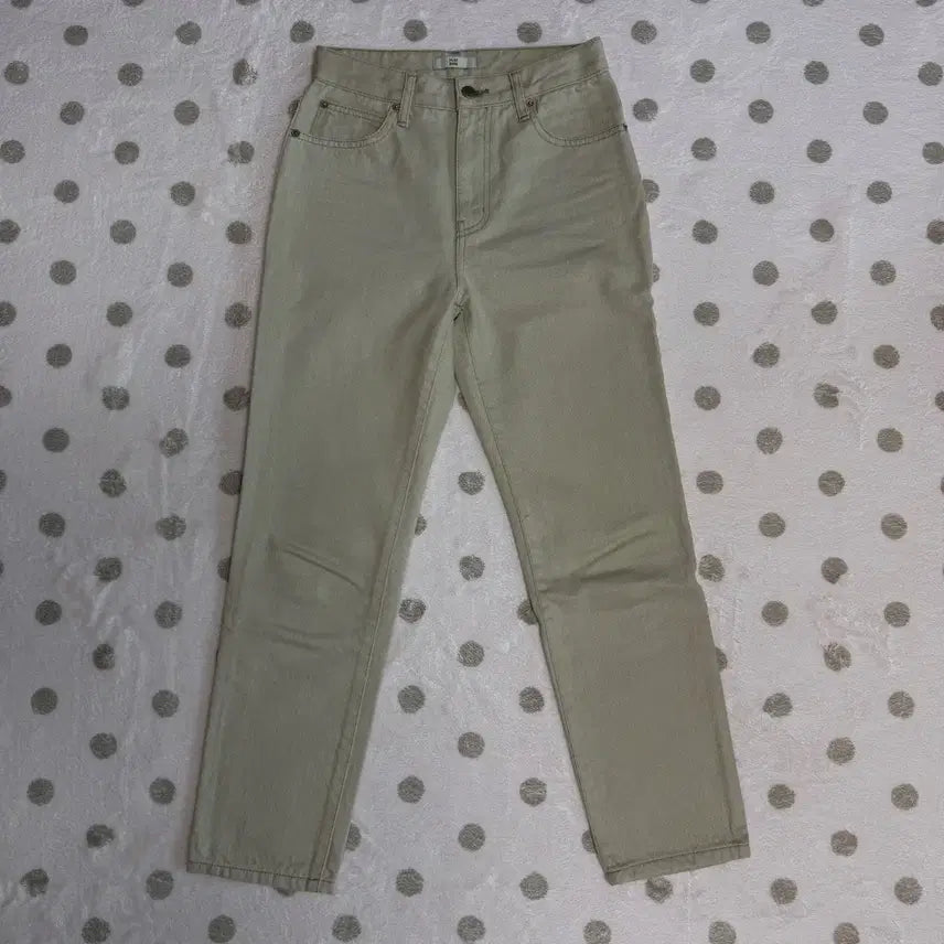 [BUNJANG] Flatbase Oatmeal Cotton Pants / 플랫베이스 오트밀 면바지