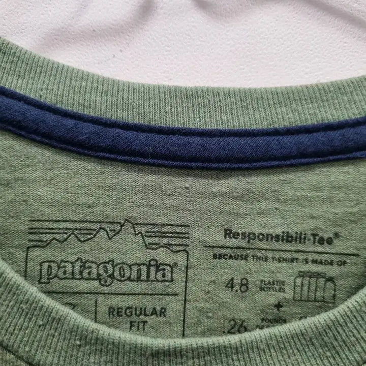 [BUNJANG] Patagonia Khaki Long Sleeve Shirt (Size 95) / 파타고니아 카키 긴팔티 사이즈95