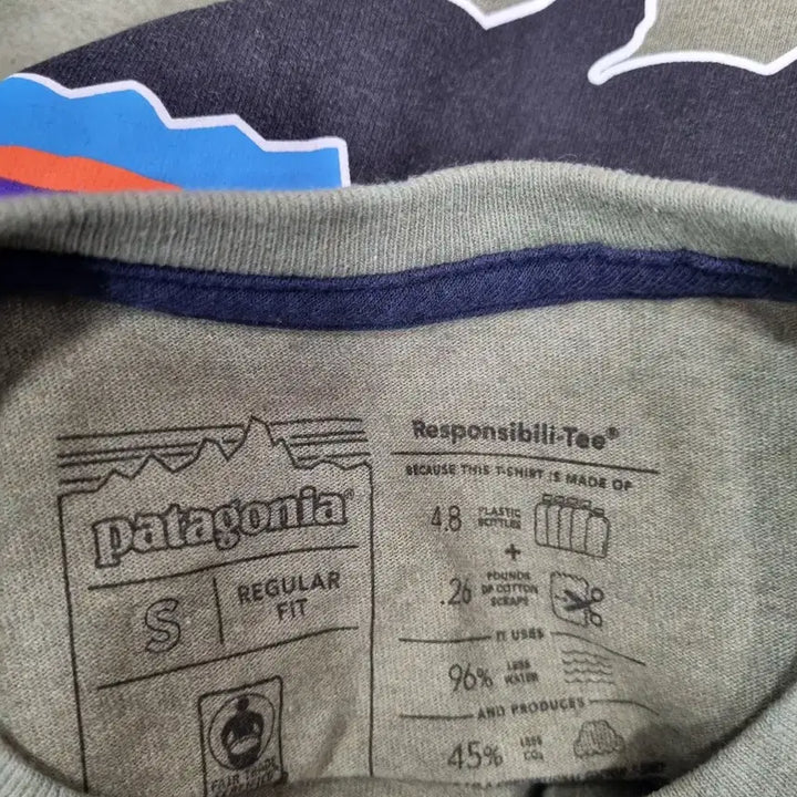 [BUNJANG] Patagonia Khaki Long Sleeve Shirt (Size 95) / 파타고니아 카키 긴팔티 사이즈95