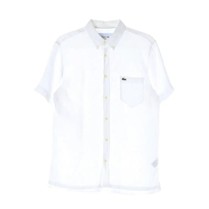 [SOLD OUT] 라코스테 레귤러핏 린넨 100% 반팔 셔츠