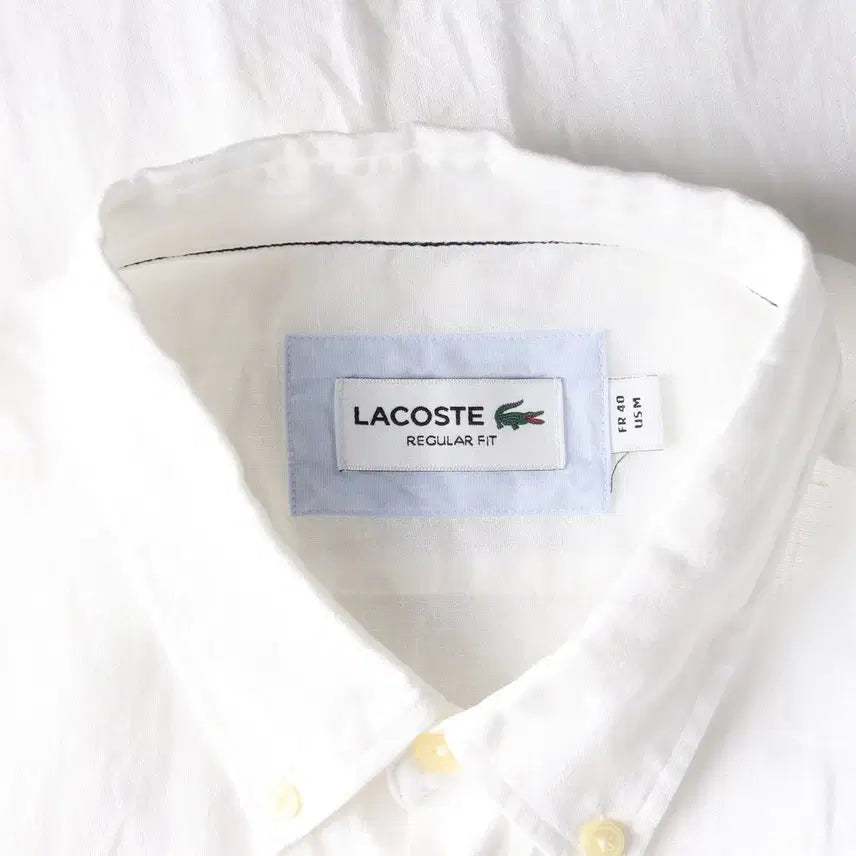 [SOLD OUT] 라코스테 레귤러핏 린넨 100% 반팔 셔츠
