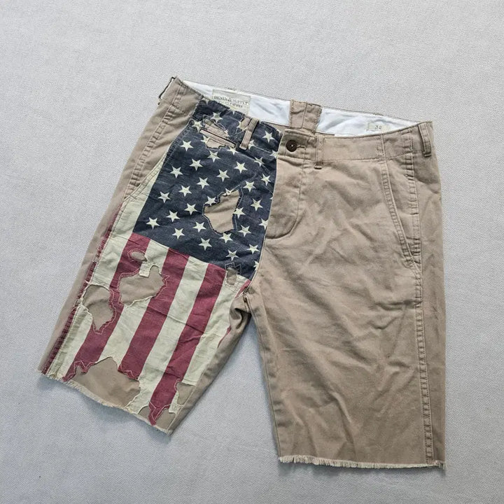 [BUNJANG] Polo Ralph Lauren Denim &amp; Supply American Flag Shorts / 32 폴로데님앤서플라이 성조기 반바지 0415Y