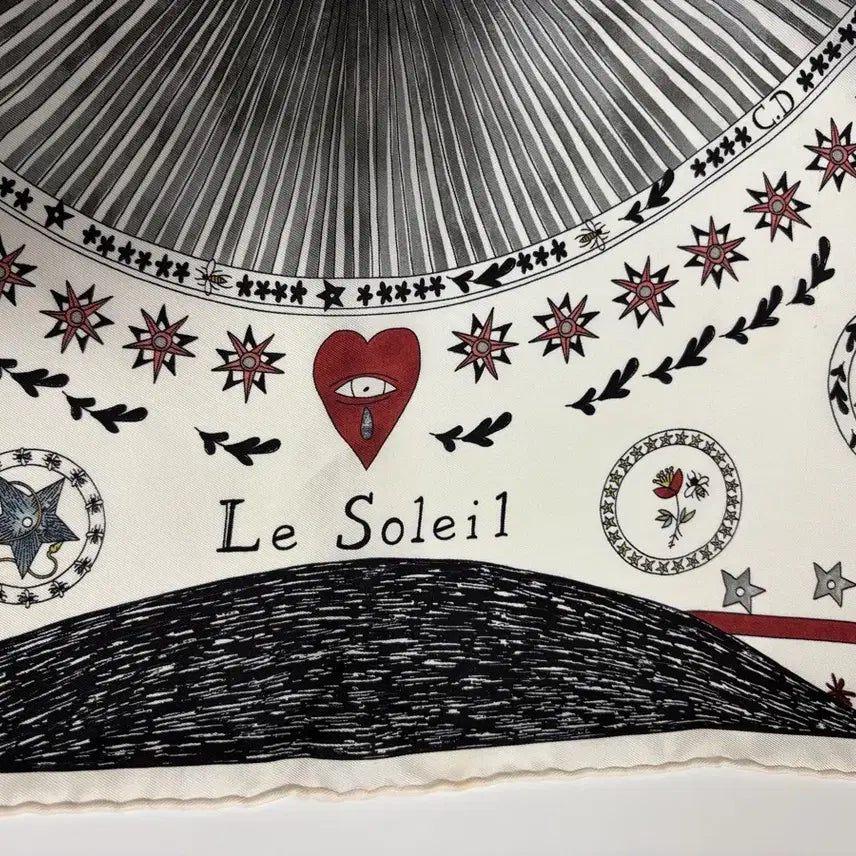 [BUNJANG] Dior Tarot 70 Silk Scarf / 디올스카프 르솔레일 타로 스퀘어70