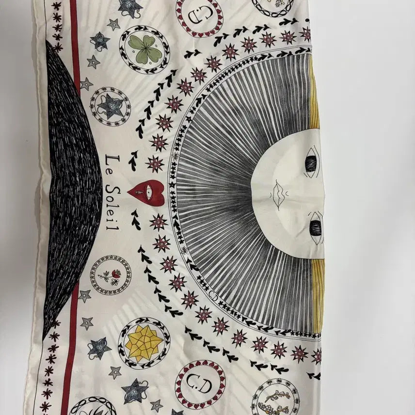 [BUNJANG] Dior Tarot 70 Silk Scarf / 디올스카프 르솔레일 타로 스퀘어70