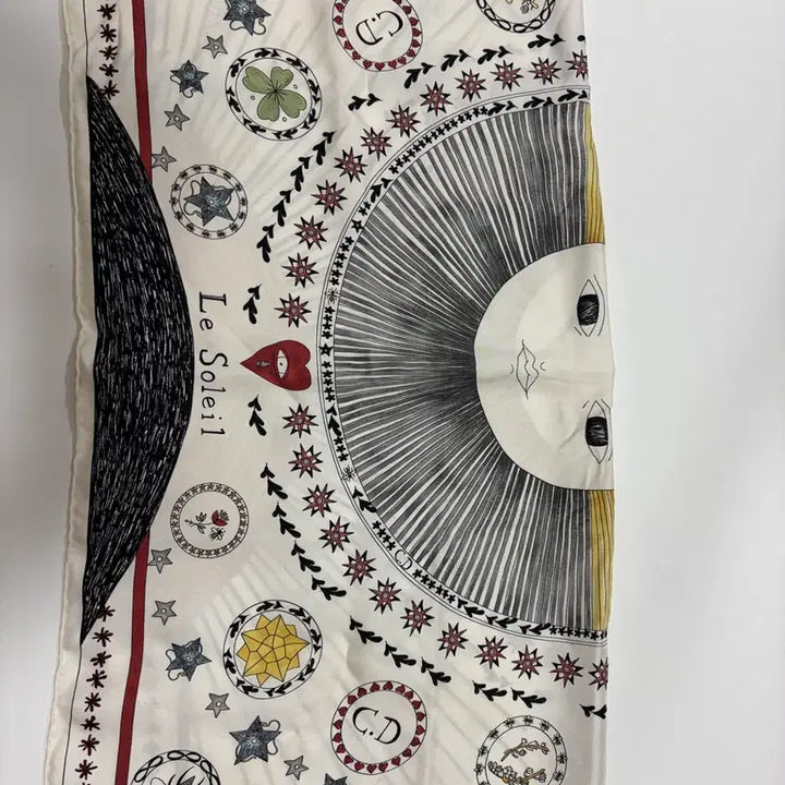 [BUNJANG] Dior Tarot 70 Silk Scarf / 디올스카프 르솔레일 타로 스퀘어70